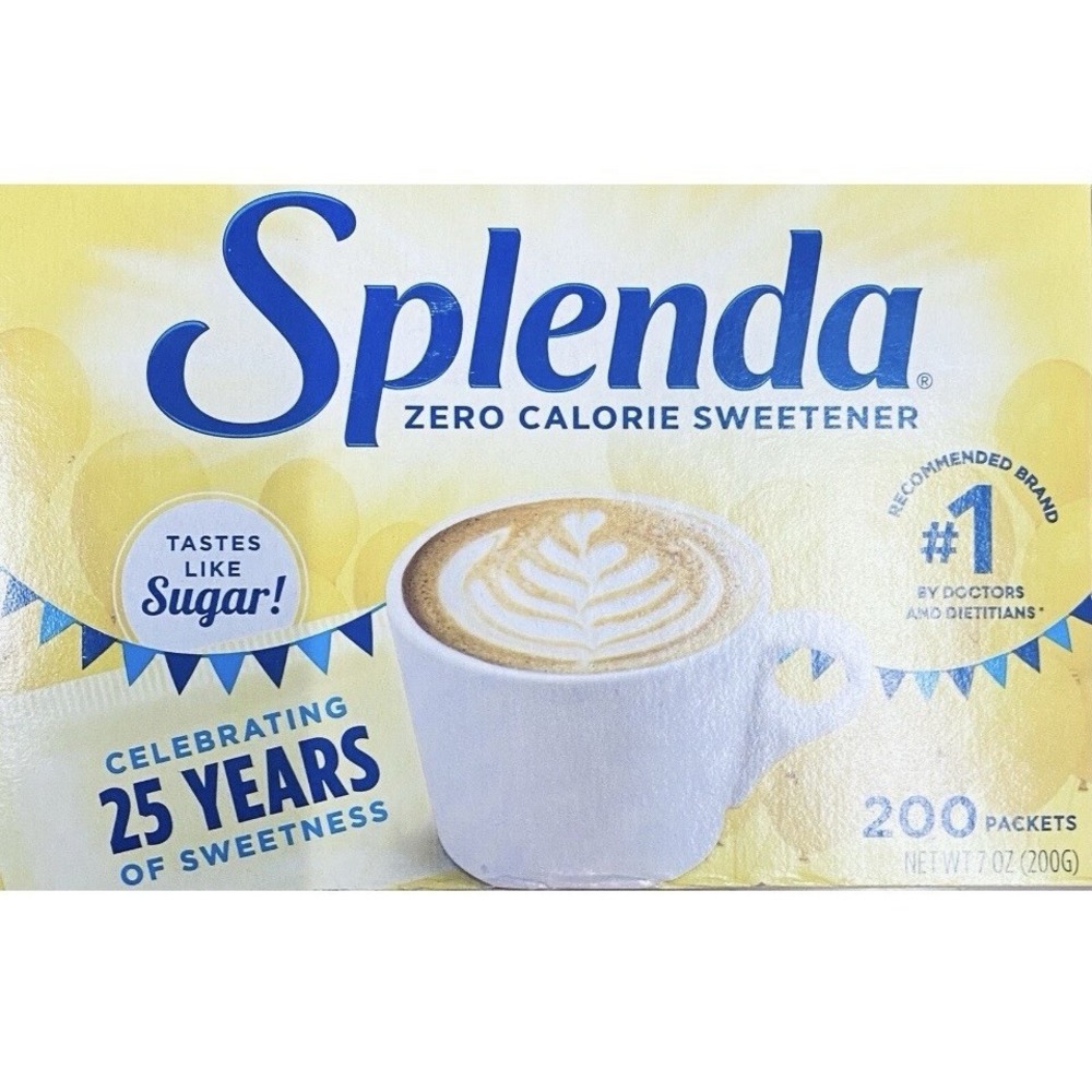 SPLENDA Zero Calorie Sweetener 200 Count Packets 7 oz Box